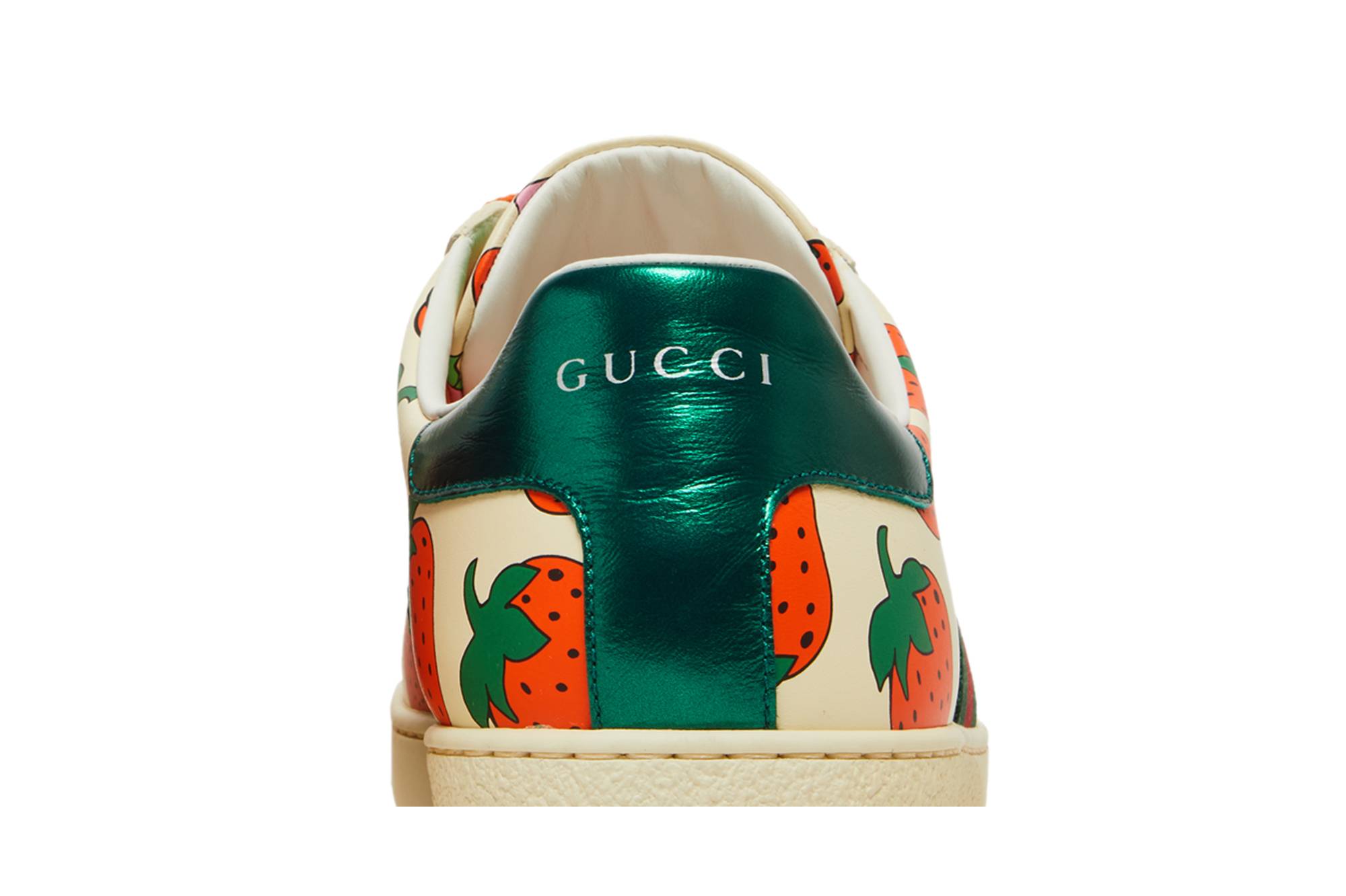 Sizing (W) Gucci Ace 'Putih Strawberry' 387993-08L30-9262