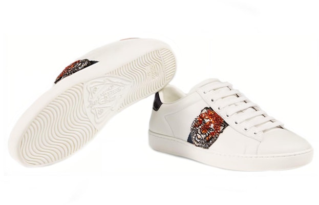 (W) Gucci Ace 'Harimau Putih' Sepatu Sneaker 460201-A38G0-9161 Purchase (W) Gucci Ace 'Harimau Putih' Sepatu Sneaker 460201-A38G0-9161