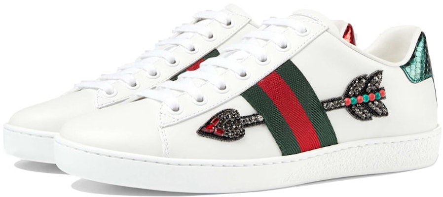 (Women) Gucci Ace Embroidered 'Arrow' 454551-02JP0-9064 Order (Women) Gucci Ace Embroidered 'Arrow' 454551-02JP0-9064