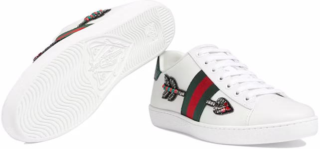 GUCCI 古馳 Ace系列 刺繡運動鞋 女款 白色 Purchase GUCCI 古馳 Ace系列 刺繡運動鞋 女款 白色