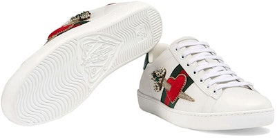 GUCCI古馳 ACE 一箭穿心 時尚板鞋 女款 白 Purchase GUCCI古馳 ACE 一箭穿心 時尚板鞋 女款 白