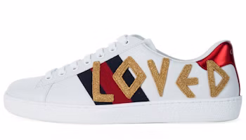 (Women) Gucci Ace Embroidered 'Loved' 505328-DOPEO-9095 (Women) Gucci Ace Embroidered 'Loved' 505328-DOPEO-9095
