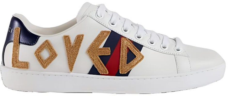 (Women) Gucci Ace Embroidered 'Loved' 505328-DOPEO-9095 Order (Women) Gucci Ace Embroidered 'Loved' 505328-DOPEO-9095