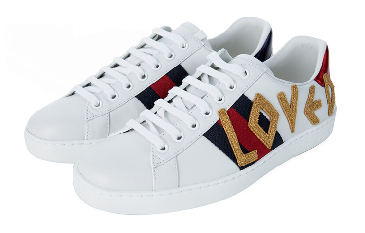 Shop (W) Gucci Ace Brodé ''Loved'' 505328-DOPEO-9095