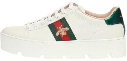 (Women) Gucci Ace Embroidered Platform 'White' 577573-DOPE0-9064 (Women) Gucci Ace Embroidered Platform 'White' 577573-DOPE0-9064