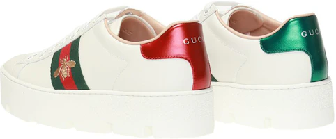 Purchase (W) Gucci Ace 刺绣厚底 '白色' 577573-DOPE0-9064