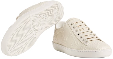 (W) Gucci Ace GG 浮雕奶油色球鞋 660135-1XK10-9022 Purchase (W) Gucci Ace GG 浮雕奶油色球鞋 660135-1XK10-9022