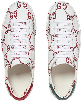 (Women) Gucci Ace GG Supreme 'GG Chain Print' 498216-0G250-9085 Lookbook (Women) Gucci Ace GG Supreme 'GG Chain Print' 498216-0G250-9085