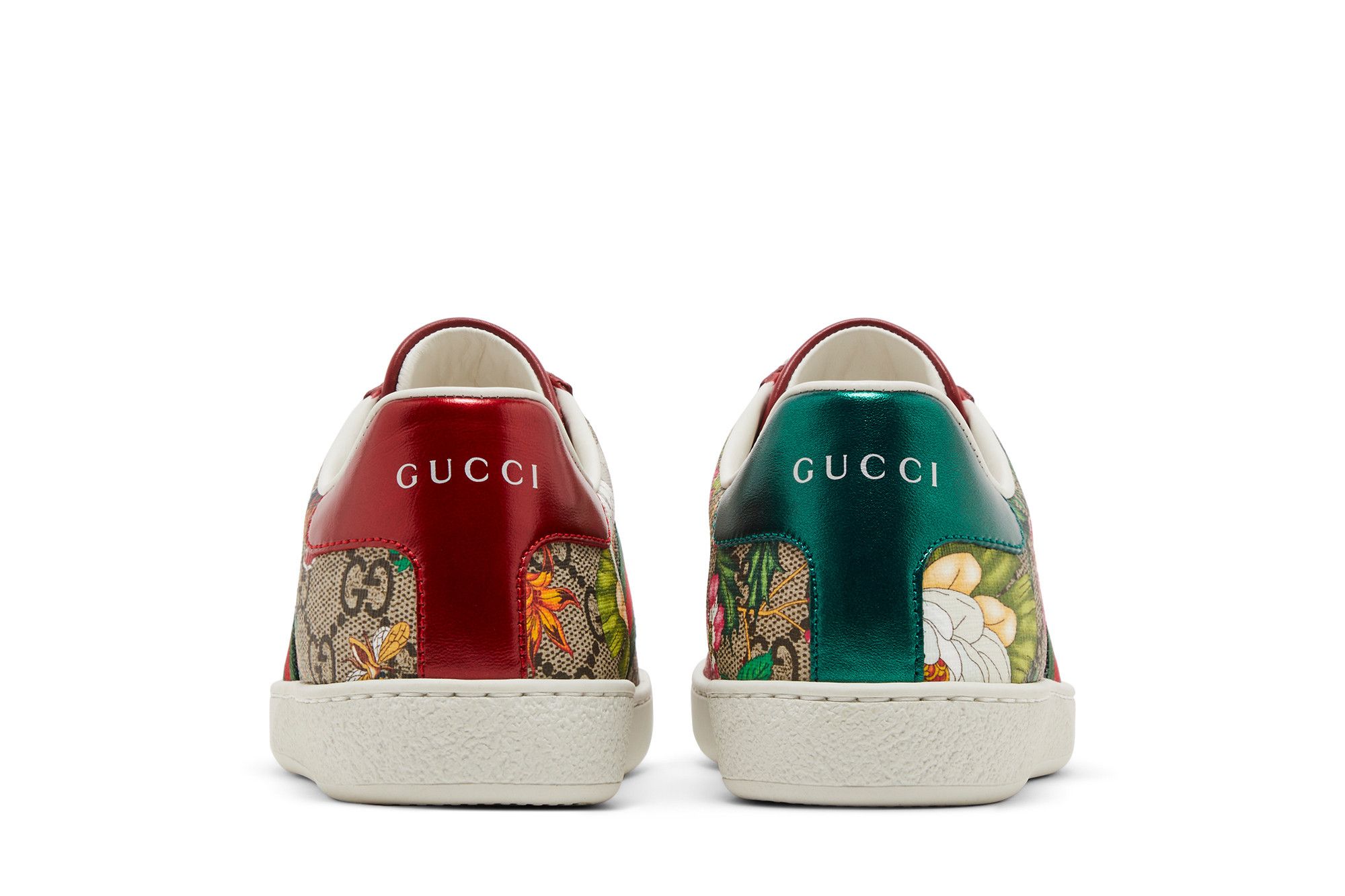 Details for GUCCI古馳 ACE 飾GG花卉休閒時尚板鞋 女款 烏木色