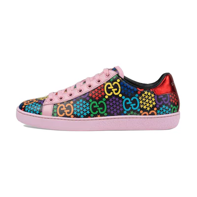 (W) Gucci Ace GG Supreme Low 'Psychedelic - Pink'
