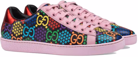 Lookbook GUCCI古馳 ACE 魔幻跳跳糖系列 運動 時尚板鞋 女款 粉色