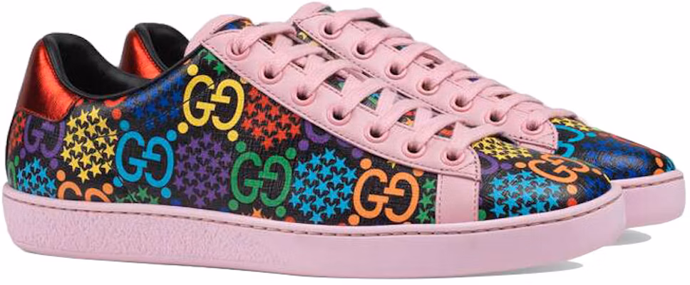 (Women) Gucci Ace GG Supreme Low 'Psychedelic - Pink' 610086-H2020-1115 Lookbook (Women) Gucci Ace GG Supreme Low 'Psychedelic - Pink' 610086-H2020-1115