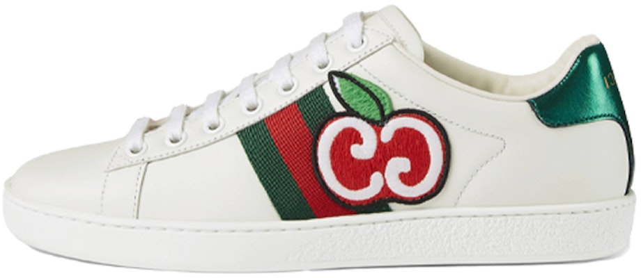 (W) Gucci Ace Rendah 'GG Apple Patch - Putih' 611377 DOPE0 9064 Buy (W) Gucci Ace Rendah 'GG Apple Patch - Putih' 611377 DOPE0 9064