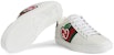 (W) Gucci Ace Rendah 'GG Apple Patch - Putih' 611377 DOPE0 9064