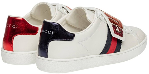 (W) 古驰 Ace 低帮 'Gucci Patch' 运动鞋 525187-0FI10-9060 Purchase (W) 古驰 Ace 低帮 'Gucci Patch' 运动鞋 525187-0FI10-9060