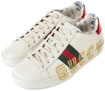 GUCCI古馳 ACE 條紋 時尚板鞋 女款 白色 Lookbook GUCCI古馳 ACE 條紋 時尚板鞋 女款 白色