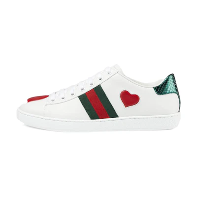 (W) Gucci Ace Low 'Heart'