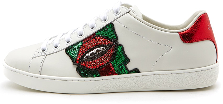 (Women) Gucci Ace Low 'Lips Sequin - White' 431919-A38I0-9068 Buy (Women) Gucci Ace Low 'Lips Sequin - White' 431919-A38I0-9068