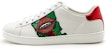 (W) Gucci Ace Low 'Lips Sequin - Putih' 431919-A38I0-9068