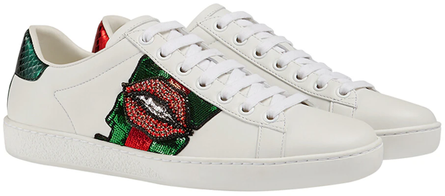 (W) Gucci Ace Low ''Lips Sequin - Wit'' 431919-A38I0-9068 Lookbook (W) Gucci Ace Low ''Lips Sequin - Wit'' 431919-A38I0-9068