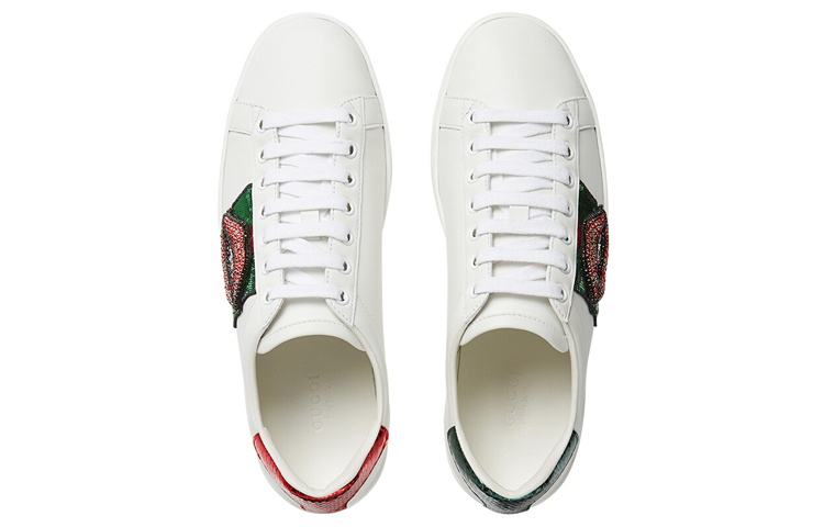 Shop (W) Gucci Ace Low ''Lips Sequin - Wit'' 431919-A38I0-9068