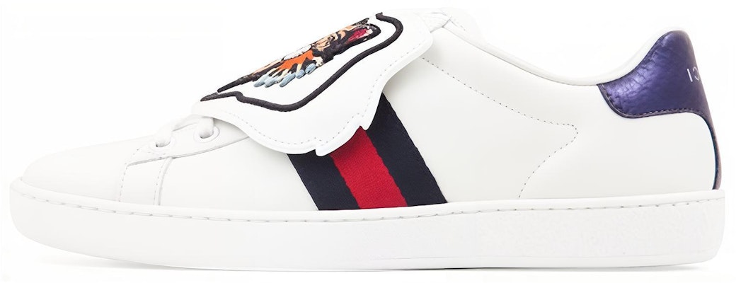(Women) Gucci Ace Low Top Leather 'Embroidered Angry Cat' 479053-D0P80-9182 Buy (Women) Gucci Ace Low Top Leather 'Embroidered Angry Cat' 479053-D0P80-9182