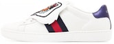 Buy (W) Gucci Ace Low Top Kulit 'Sulaman Kucing Marah' 479053-D0P80-9182