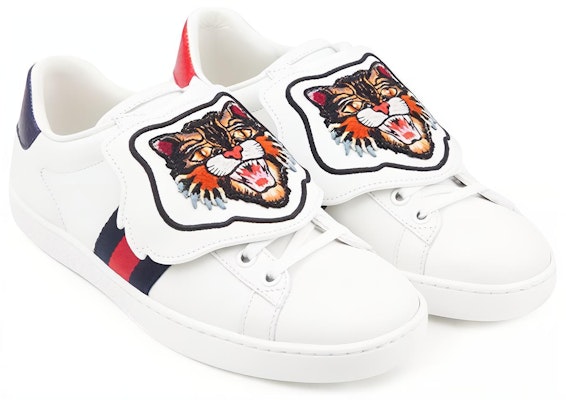 (Women) Gucci Ace Low Top Leather 'Embroidered Angry Cat' 479053-D0P80-9182 Lookbook (Women) Gucci Ace Low Top Leather 'Embroidered Angry Cat' 479053-D0P80-9182
