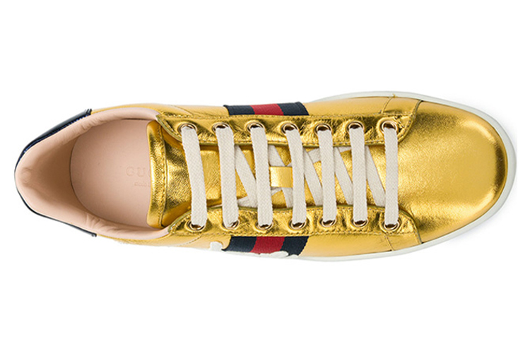 (W) Gucci Ace Metallic 'For Love - Gold' 圖 5