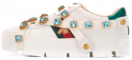 (Women) Gucci Ace Platform 'White Gems' 550054-0RDW0-9065 (Women) Gucci Ace Platform 'White Gems' 550054-0RDW0-9065