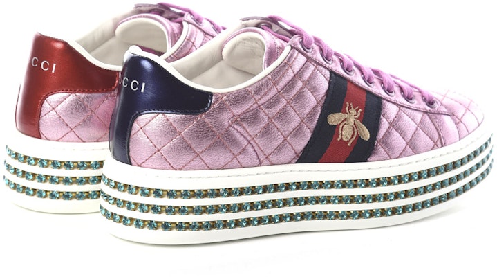 (W) 구찌 에이스 플랫폼 크리스탈 핑크 (Gucci Ace 플랫폼 핑크 is shorter) 550050-0V630-5868 Shop (W) 구찌 에이스 플랫폼 크리스탈 핑크 (Gucci Ace 플랫폼 핑크 is shorter) 550050-0V630-5868