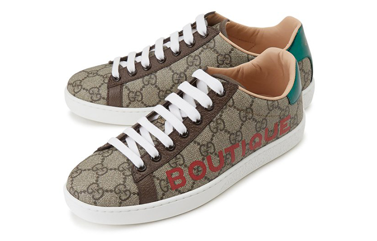 Lookbook (W) Zapatillas Casuales Gucci Ace Series Marrón para Skate. 623235-2BL10-8660