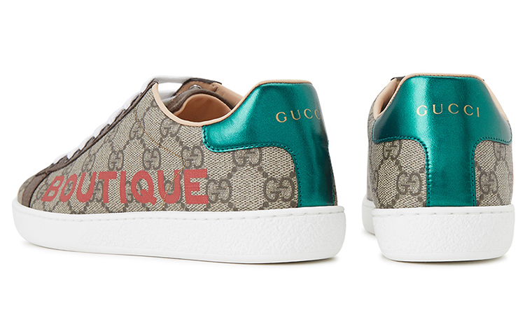 Purchase (W) Zapatillas Casuales Gucci Ace Series Marrón para Skate. 623235-2BL10-8660