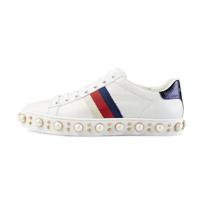 (W) Gucci Ace Series Low Tops Sports Shoe White