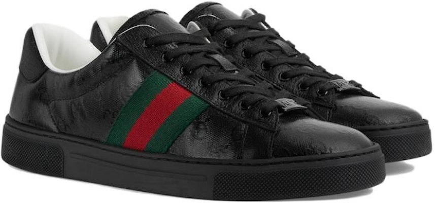 (W) Gucci Ace Sneaker dengan Web 'Hitam GG Crystal Canvas' 760774-FACRF-1163 Lookbook (W) Gucci Ace Sneaker dengan Web 'Hitam GG Crystal Canvas' 760774-FACRF-1163
