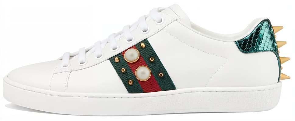 (W) 구찌 에이스 스터드 '화이트' 스니커즈 431887-02JP0-9064 Buy (W) 구찌 에이스 스터드 '화이트' 스니커즈 431887-02JP0-9064