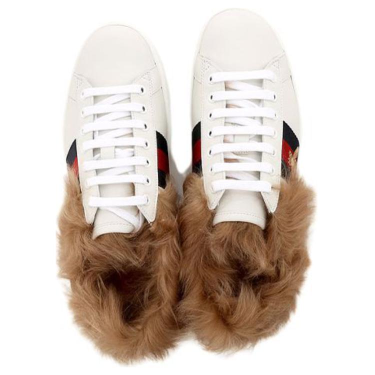 Shop (W) Gucci Ace Wool Bordir 'Lebah' 496093-0FI50-9096