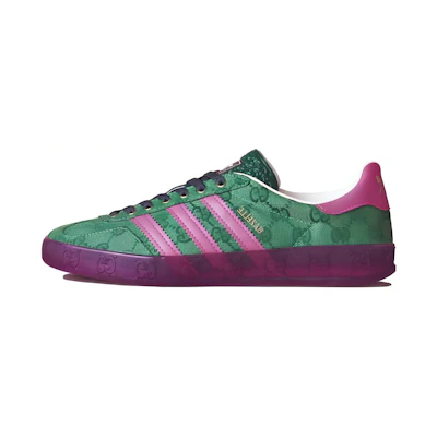 (W) Gucci adidas originals 'Green Pink'