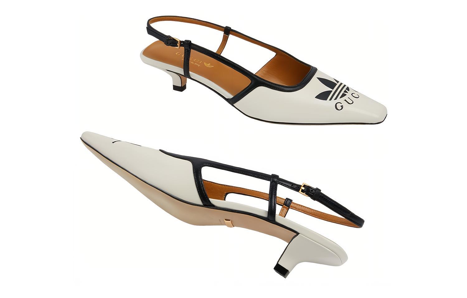 Purchase (Women) Gucci adidas Originals x Leather Mule 'White' 702171-BKO60-9160