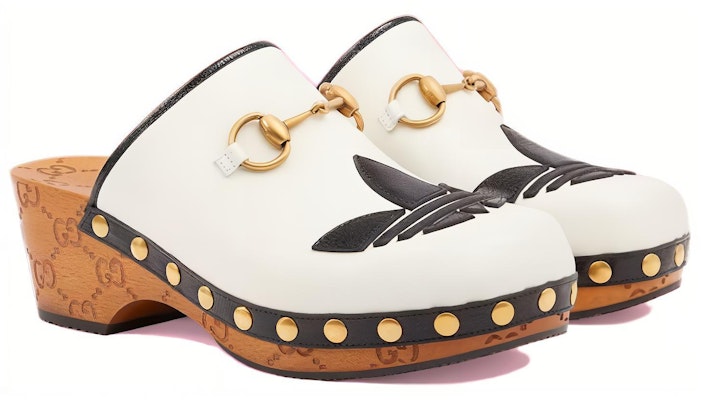 (W) Gucci adidas Originals x Sepatu Mule Kulit 'Putih' 702218-DTNP0-9160 Order (W) Gucci adidas Originals x Sepatu Mule Kulit 'Putih' 702218-DTNP0-9160