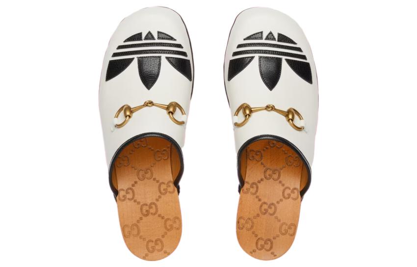 Lookbook (W) グッチ×アディダス レザーミュール (白) 702218-DTNP0-9160