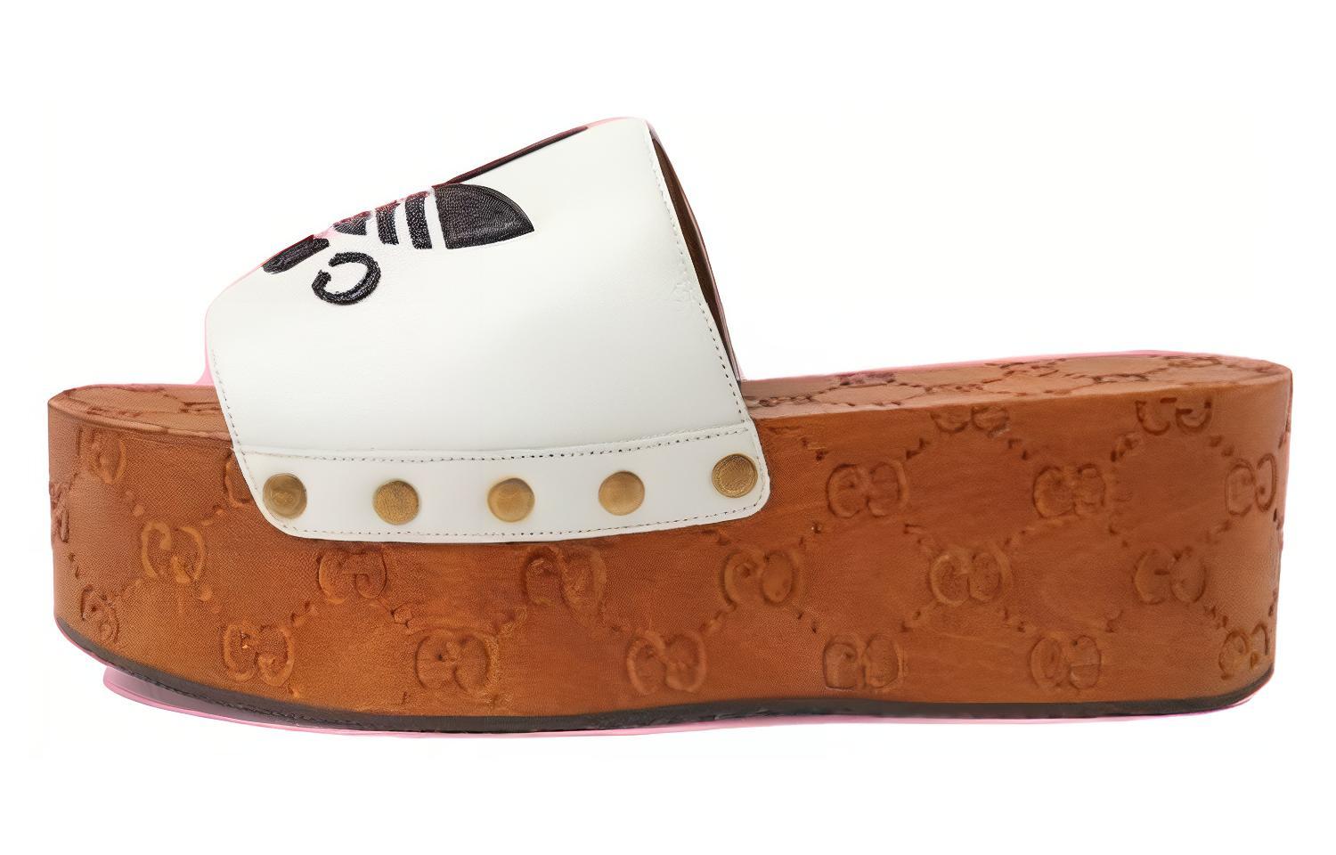 (Women) Gucci adidas Originals x Leather Slip-On 'White Fashion' 707286-D3VF0-9160
