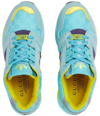adidas originals x GUCCI古馳 ZX 8000 GG帆布 時尚系帶 低幫 運動休閒鞋 女款 碧綠色 Shop adidas originals x GUCCI古馳 ZX 8000 GG帆布 時尚系帶 低幫 運動休閒鞋 女款 碧綠色