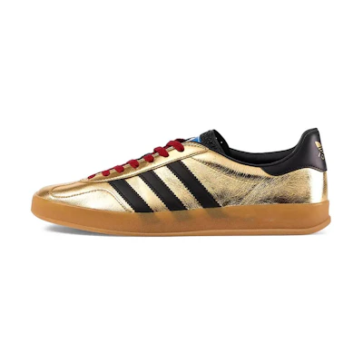 (W) Gucci adidas Gazelle 'Metallic Gold'