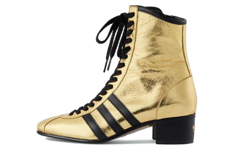 Buy (W) Gucci adidas x Leren Veterschoenen Boots ''Goud'' 720810-AAA97-8042
