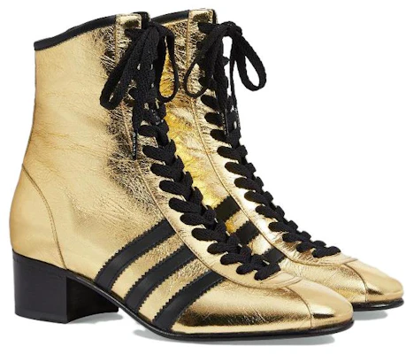 (W) Gucci adidas x Leren Veterschoenen Boots ''Goud'' 720810-AAA97-8042 Lookbook (W) Gucci adidas x Leren Veterschoenen Boots ''Goud'' 720810-AAA97-8042