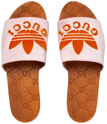 (W) Gucci adidas x Sandal Sol Tebal Fashion 'Logo Satin Pink' 707285-KND90-5870 Order (W) Gucci adidas x Sandal Sol Tebal Fashion 'Logo Satin Pink' 707285-KND90-5870
