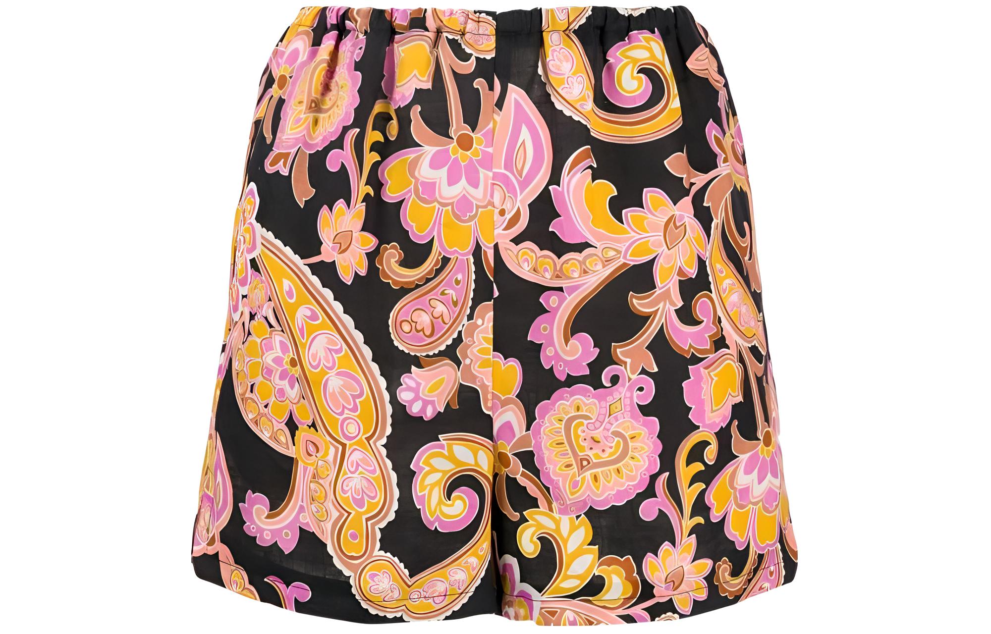 (Women) Gucci All-Over Print Elastic Waist Shorts Black 623164-ZAD2W-1224
