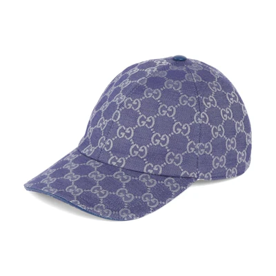 (Women) GUCCI Alphabet Pattern Blue Cap. 7484754HG624468