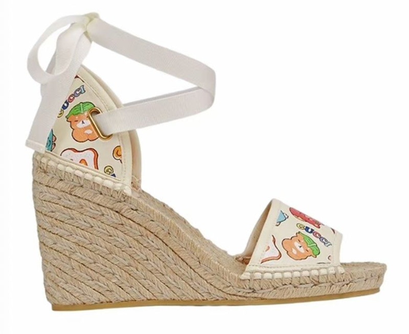 (Women) Gucci Animal Print Espadrille White Multi 737512-AABVV-9742